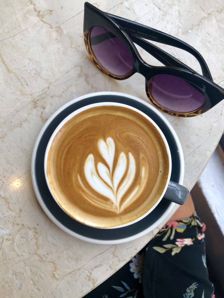 Coffee and sunglasses